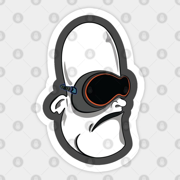 VR Man 2 Sticker by ByersArtLab